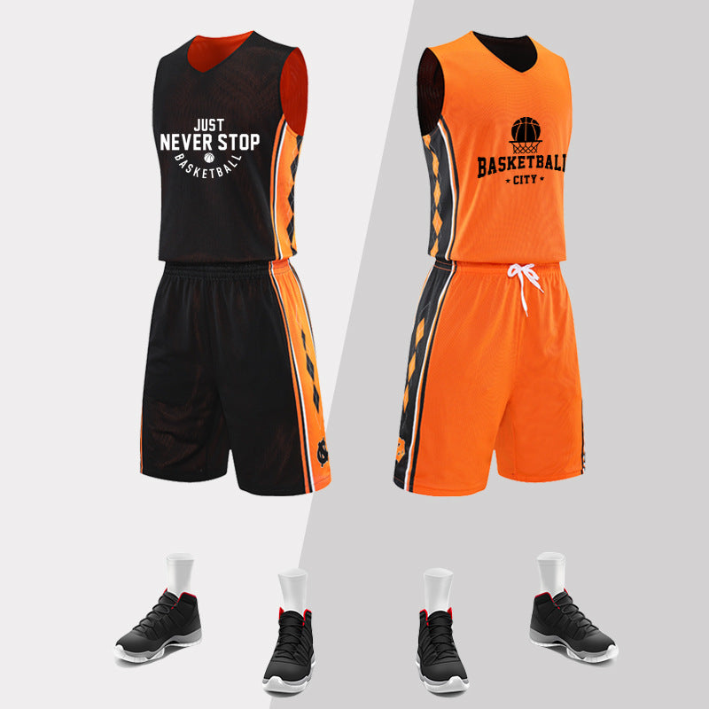 Reversible Basketball Jersey Set For Students Training