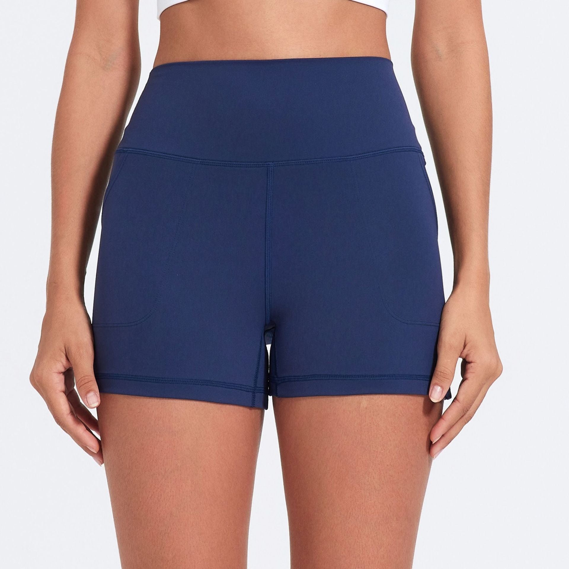 Naked Feel High Waist Workout Shorts Women