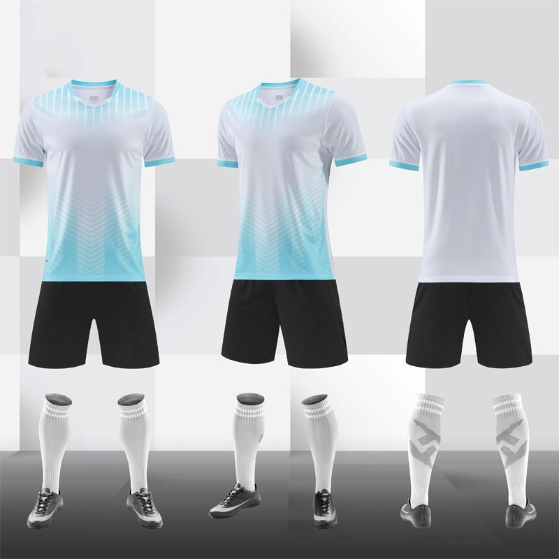 Short Sleeve Soccer Jersey Set Breathable Fit