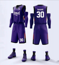 Purple Basketball Jersey Set For Training Games