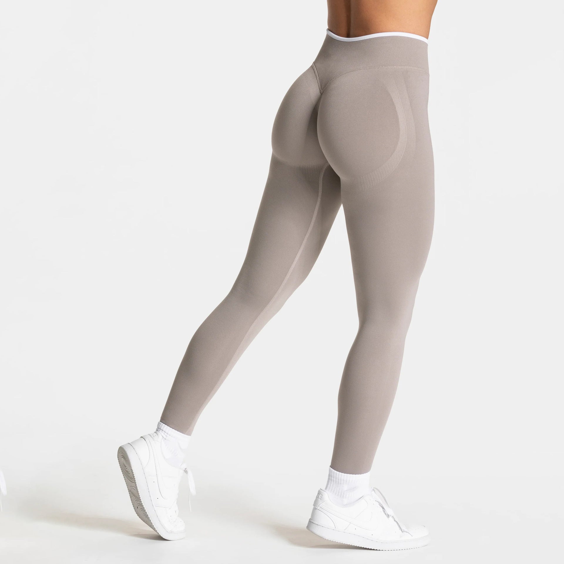 High Waist Seamless Yoga Leggings With Pockets