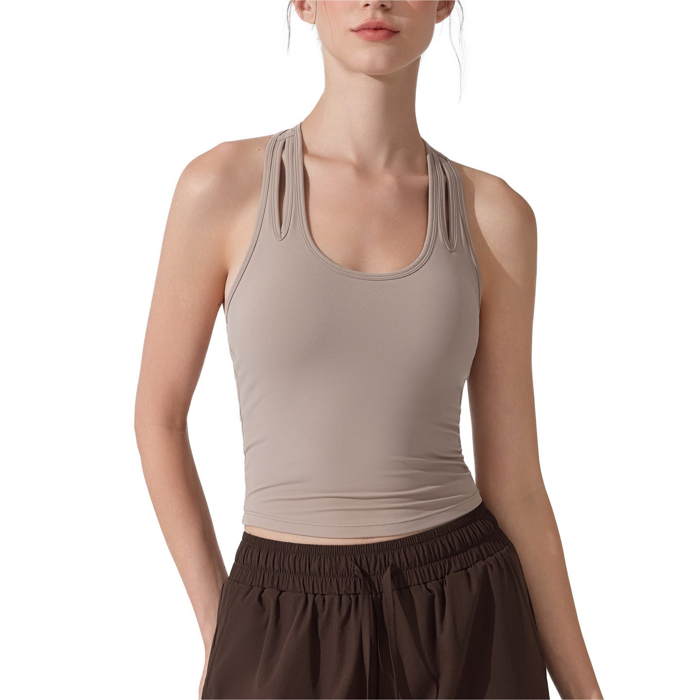 Halter Sports Bra With Antibacterial Support Fit