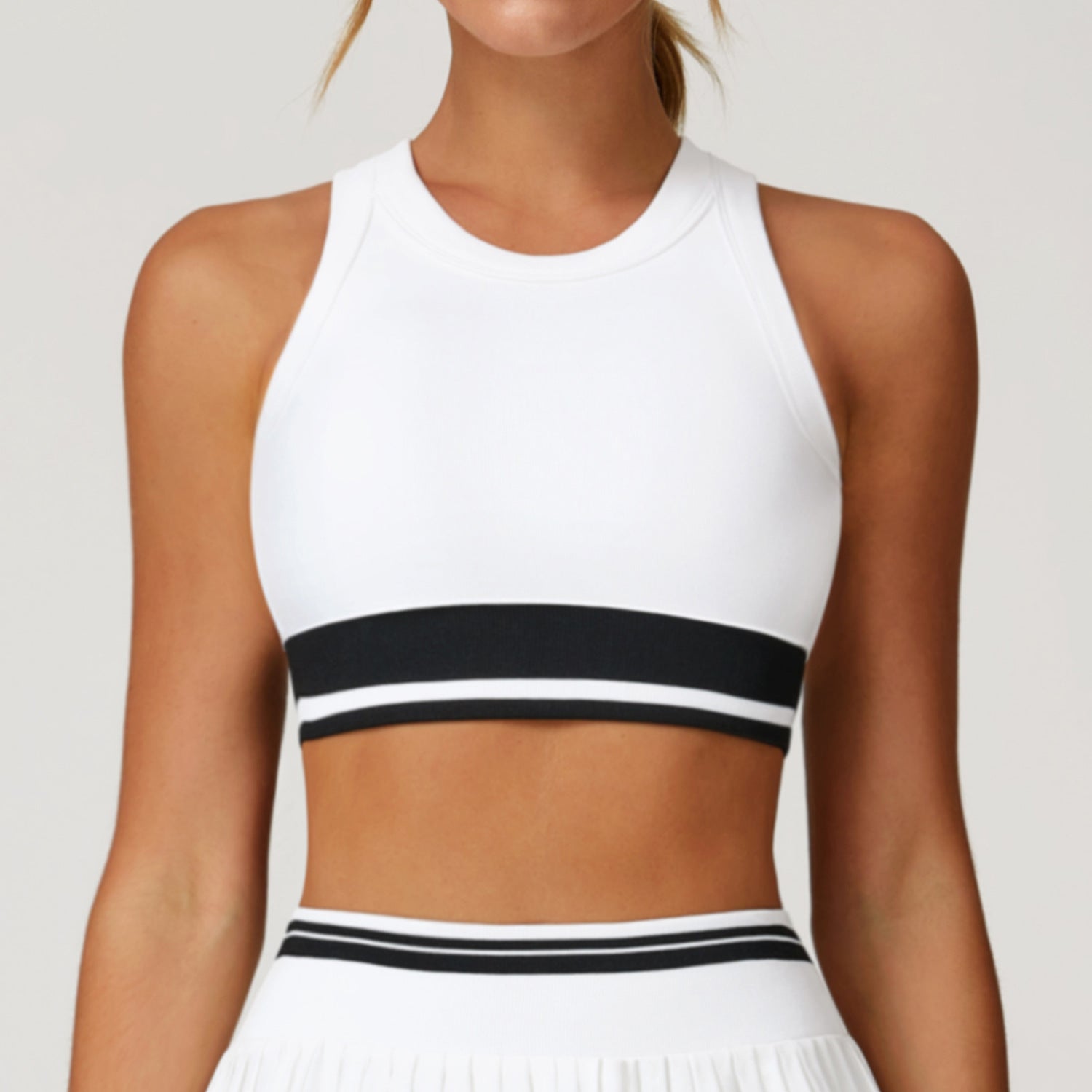 Seamless Contrast Yoga Tank Top Racerback Women