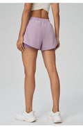 High Waist Pocket Running Shorts Quick Dry Women