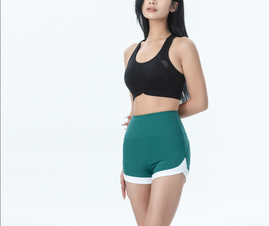 Slim-Fit Athletic Pants with Peach-Lift Effect and Wide Contrast Waistband