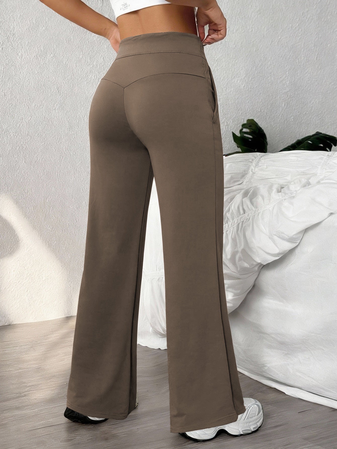 High Waist Color Block Yoga Pants Slim Fit
