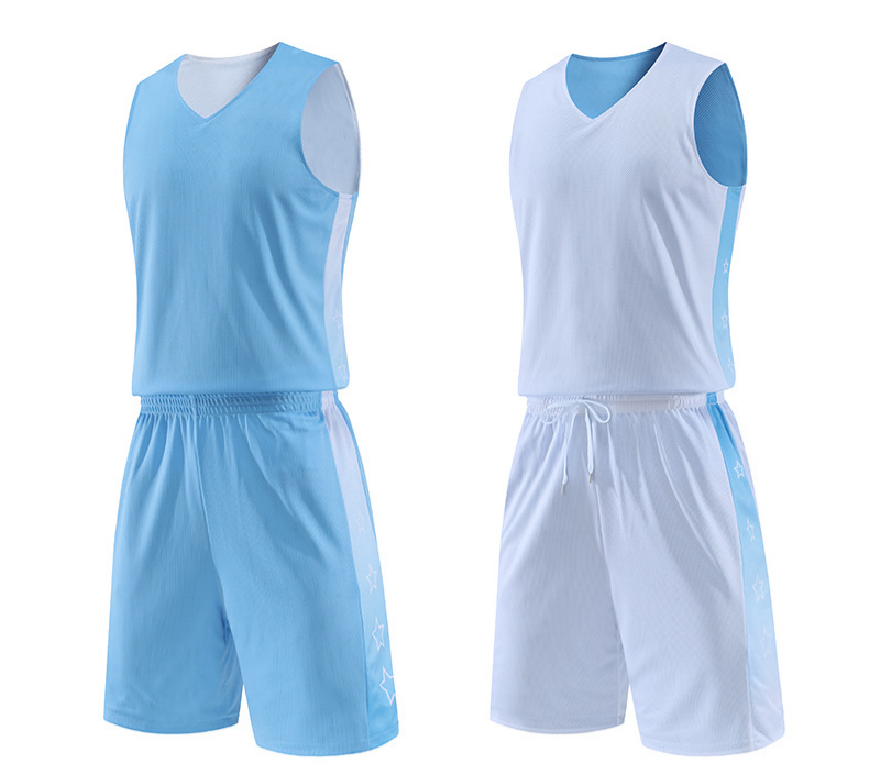 Reversible Basketball Jersey Set For Campus Games